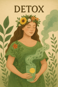 Detox Girl Cartoon