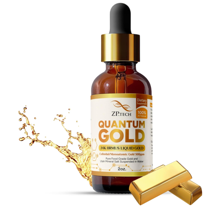 Liquid gold supplement with packaging