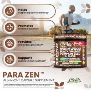 Clean Nutra Wormwood Black Walnut Pumpkin Seed Clove Oil Celery Garlic Grape Papaya Neem Diatomaceous Earth Womens Probiotic Gut Health Cleanse Detox...