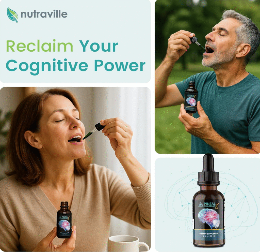 Nutraville Pineal Guardian X - Rapid Pineal Gland Decalcification Drops for Cognitive Health Support - Brain Supplement to Keep Cognitive Function, Memor