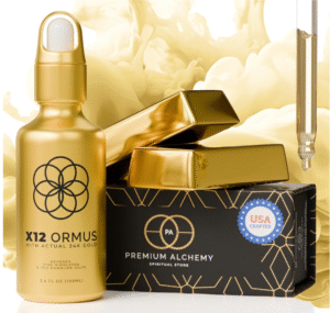 Ormus Monoatomic Gold Concentrate X12 – Liquid Gold Made by Real Alchemists - 24k Food-Grade, Dead Sea & Himalayan Salt – Supports Pineal Gland, Lucid Dreaming, Meditation - 3.4 fl oz