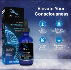 Zynergy Plus Colloidal Ormus Gold Liquid | All Natural, Pure Monoatomic 24k Food Grade Mineral Au & Indium | Ormus Gold Oil Supports Pineal Gland