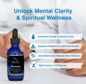 Zynergy Plus Colloidal Ormus Gold Liquid | All Natural, Pure Monoatomic 24k Food Grade Mineral Au & Indium | Ormus Gold Oil Supports Pineal Gland