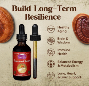 Dragon Herbs Duanwood Reishi Drops • Mushroom Supplement • Mountain Organically Log Grown