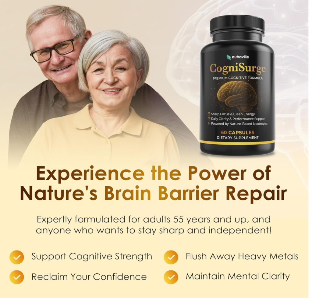 Nutraville Pineal Guard X Pineal Gland Supplement + CogniSurge Nootropics Bundle – Brain Support Vitamins for Memory & Focus – Decalcify, Activate &...