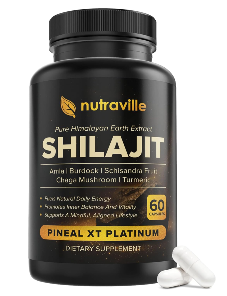 Pineal XT Platinum – Pure Himalayan Shilajit Supplement – Supports Energy, Brain Health & Memory - Rapid Pineal Gland Decalcification Cognitive Health Support – 60 Veggie Capsules
